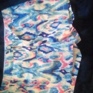 Crown & Ivy Light Blue Striped Garment